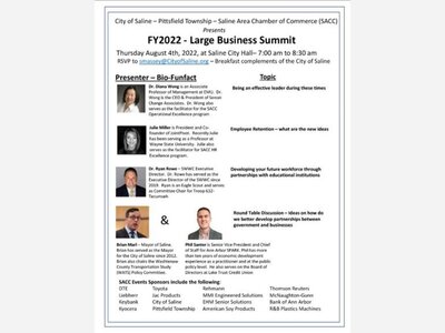 Saline Large Business Summit Aug 4