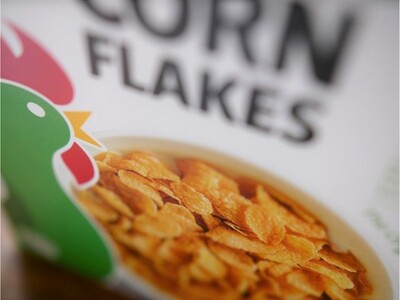 Saline Middle Schoolers Using Cereal Dominoes to Topple Hunger