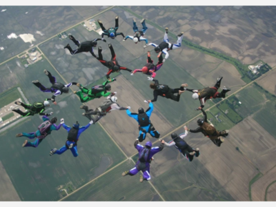 Diving through the sky at nearly 3 miles up and having a moment