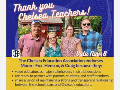 Chelsea Education Association Endorses Moore, Fox, Henson and Craig