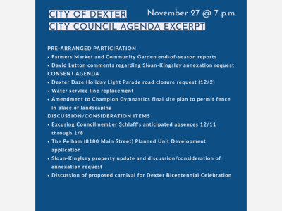 City of Dexter City Council Meeting